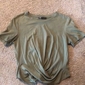 Zara green tee